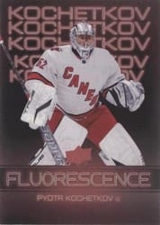 2022-23 Upper Deck Flourescence Gold Parallel Pyotr Kochetkov #F-18 card