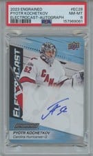 2023-24 Upper Deck Engrained ElectroCast Metal Auto Pyotr Kochetkov #EC-28 card