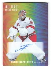 2025-26 Upper Deck Allure Color Flow Full Rainbow Auto Pyotr Kochetkov #RA-PK card
