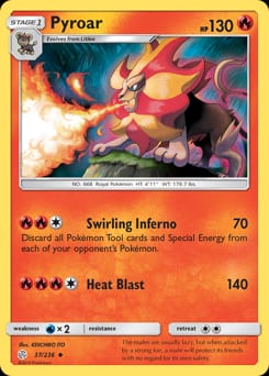 Cosmic Eclipse Pyroar #37 card