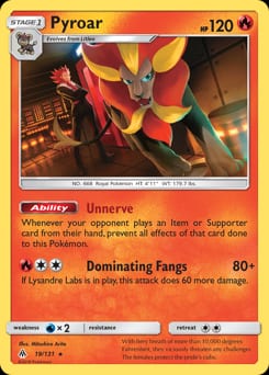 Forbidden Light Pyroar #19 card