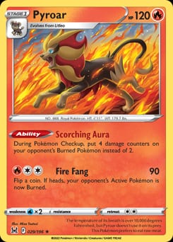 Lost Origin Pyroar #29 card