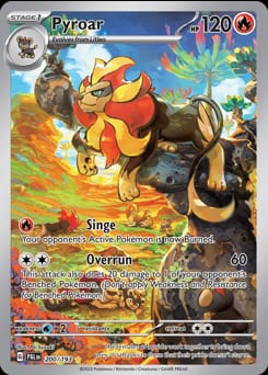 2023 Paldea Evolved Pyroar #200 card