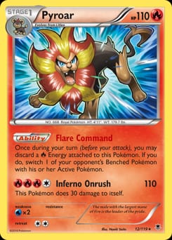 Phantom Forces Pyroar #12 card