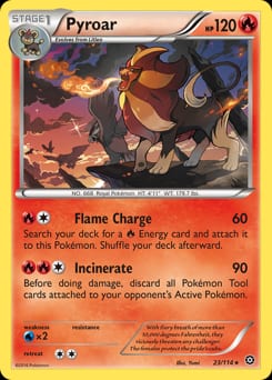 Steam Siege Pyroar #23 card