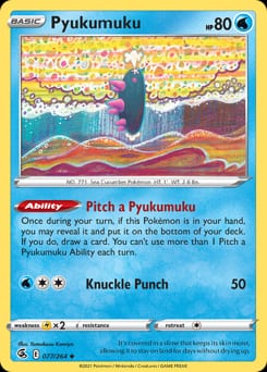Fusion Strike Pyukumuku #77 card