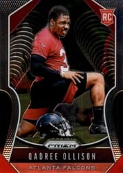 2019 Panini Prizm Base Set Qadree Ollison #375 card