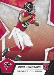 2019 Panini Rookies & Stars Base Set Qadree Ollison #154 card