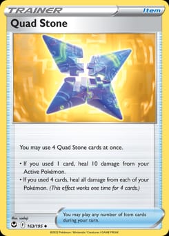 Silver Tempest Quad Stone #163 card