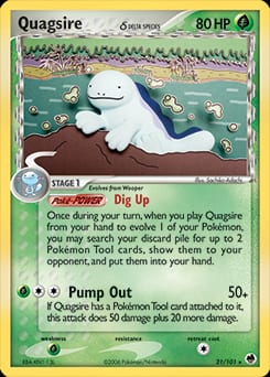 2006 Dragon Frontiers Quagsire δ #21 card