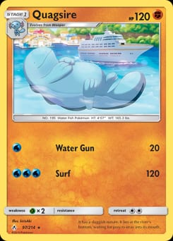 Unbroken Bonds Quagsire #97 card