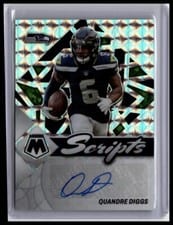 2022 Panini Mosaic Scripts Quandre Diggs #S-QD card