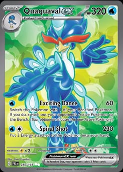 Paldea Evolved Quaquaval ex #235 card