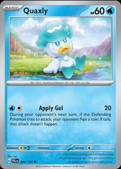 Paldea Evolved Quaxly #49 card