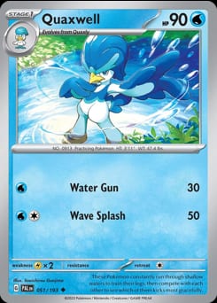Paldea Evolved Quaxwell #51 card