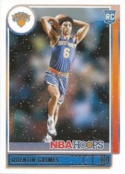 2021-22 Hoops Winter Base Set Quentin Grimes #206 card