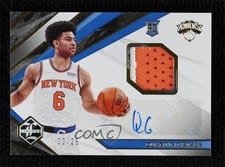 2021-22 Panini Chronicles Limited Rookie Jersey Auto Quentin Grimes #LRJ-QGR card