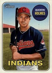 2018 Topps Heritage Minor League Base Set Quentin Holmes #84 card