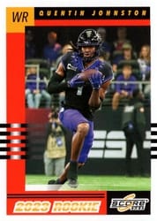 2023 Score 2003 Throwback Rookies Quentin Johnston #6 card