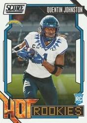 2023 Score Hot Rookies Quentin Johnston #7 card
