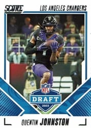 2023 Score NFL Draft Quentin Johnston #7 card