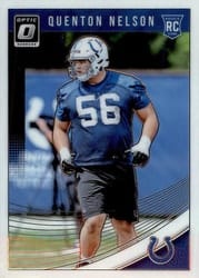 2018 Donruss Optic Base Set Quenton Nelson #101 card