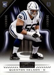 2018 Panini Playbook Base Set Quenton Nelson #138 card