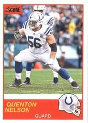 2019 Score Base Set Quenton Nelson #329 card