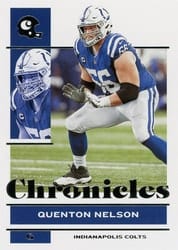 2021 Panini Chronicles Base Set Quenton Nelson #43 card