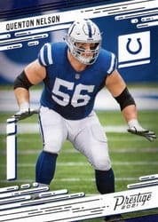 2021 Panini Prestige Base Set Quenton Nelson #83 card