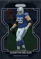 2021 Panini Prizm Base Set Quenton Nelson #23 card