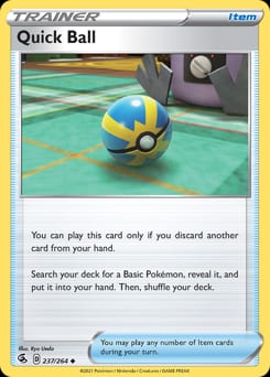 Fusion Strike Quick Ball #237 card