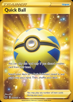 2020 Sword & Shield Quick Ball #216 card