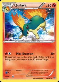 2015 BREAKthrough Quilava #19 card