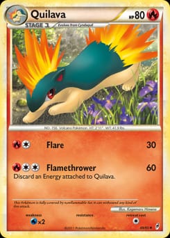 Call of Legends Quilava #49 card
