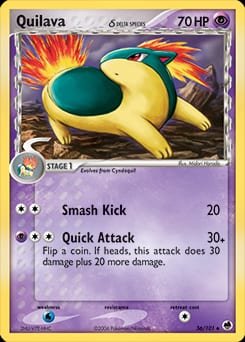 2006 Dragon Frontiers Quilava δ #36 card