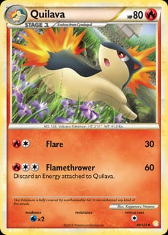 HeartGold & SoulSilver Quilava #49 card
