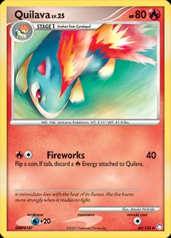 Mysterious Treasures Quilava #60 card