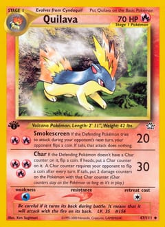 Neo Genesis Quilava #47 card