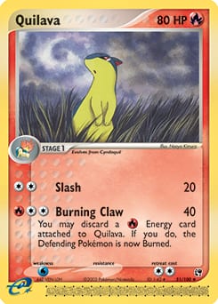 Sandstorm Quilava #51 card
