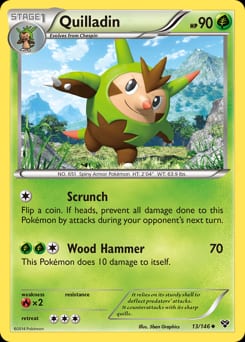 2014 XY Quilladin #13 card