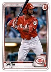 2020 Bowman Draft Base Set Quin Cotton #BD-104 card