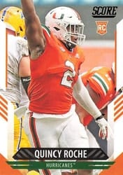 2021 Score Base Set Quincy Roche #357 card