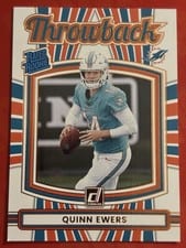 2025 Donruss Rated Rookie Throwback Quinn Ewers #4 card