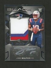 2025 Panini Black Rookie Patch Autographs Quinn Ewers #26 card