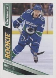 2019-20 Parkhurst Base Set Quinn Hughes #290 card