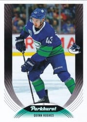 2020-21 Parkhurst Base Set Quinn Hughes #4 card