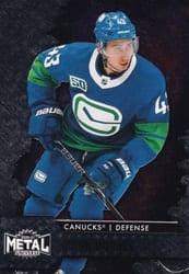 2020-21 SkyBox Metal Universe Base Set Quinn Hughes #35 card