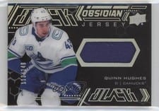 2020-21 SPx UD Black Obsidian Jersey Quinn Hughes #OJ-QH card