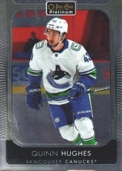 2021-22 O-Pee-Chee Platinum Base Set Quinn Hughes #121 card